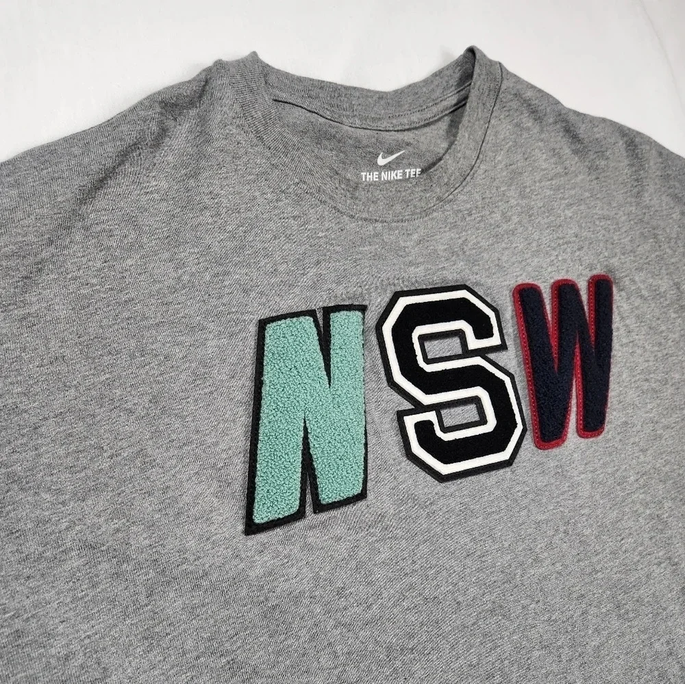 Nike NSW Heavy Gray Short Sleeve Tee - Picture 2 of 6